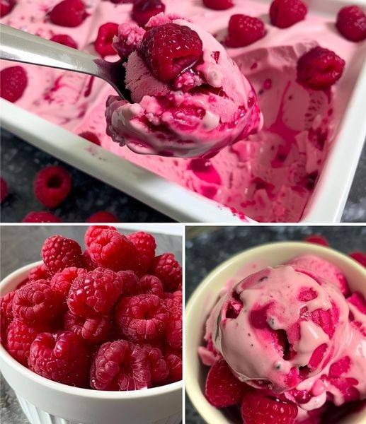 Vegan Raspberry Ice Cream 1 Vegan Raspberry Ice Cream