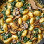 Vegan Mushroom & Spinach Gnocchi 3 Vegan Mushroom & Spinach Gnocchi