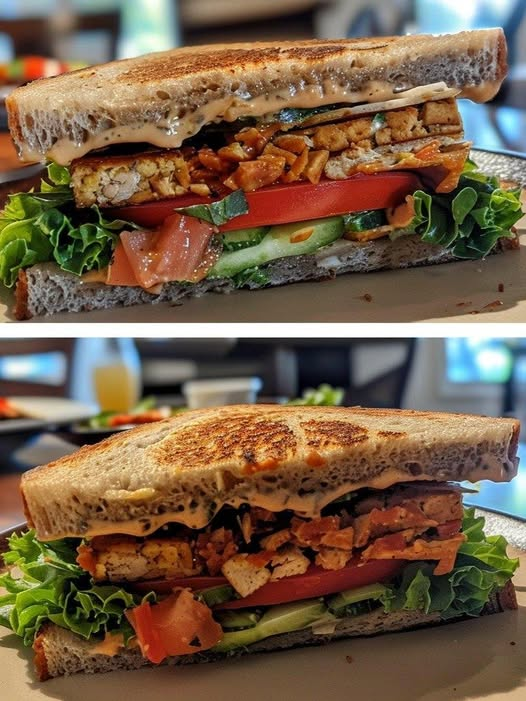 Vegan Tempeh Sandwich 1 Vegan Tempeh Sandwich