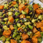 Black Bean Salad with Roasted Sweet Potatoes