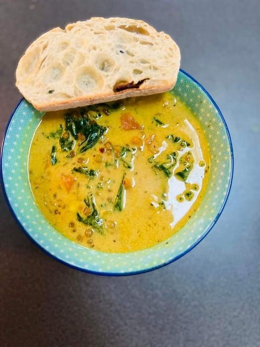 Vegan Ginger Sweet Potato & Coconut Milk Stew with Lentils and Kale 1 Vegan Ginger Sweet Potato & Coconut Milk Stew with Lentils and Kale