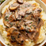 Vegan Mushroom Sauce With Mashed Potatoes