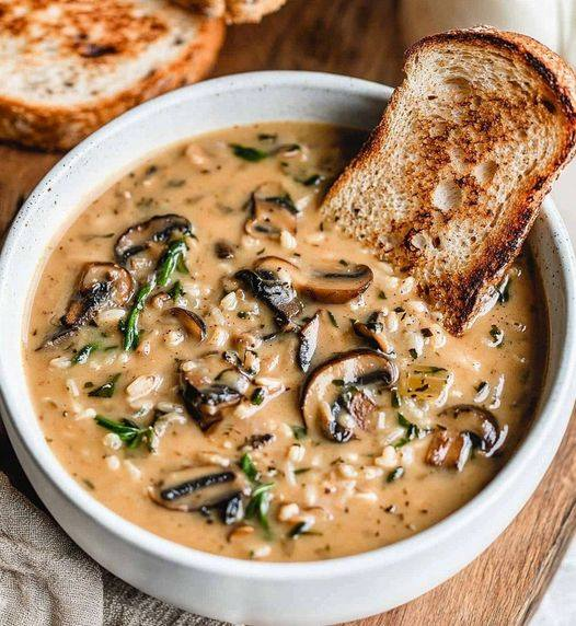 Wild Rice and Mushroom Soup