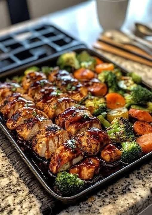 Low-Carb Teriyaki Chicken & Veggies One Pan Meal 1 Low-Carb Teriyaki Chicken & Veggies One Pan Meal