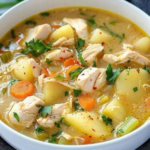 Comforting Chicken Soup with Potatoes