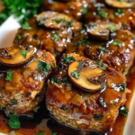 Vegan Mushroom Top Mini Meatloaf 3 Vegan Mushroom Top Mini Meatloaf