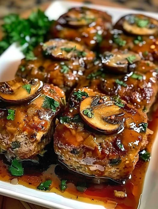 Vegan Mushroom Top Mini Meatloaf