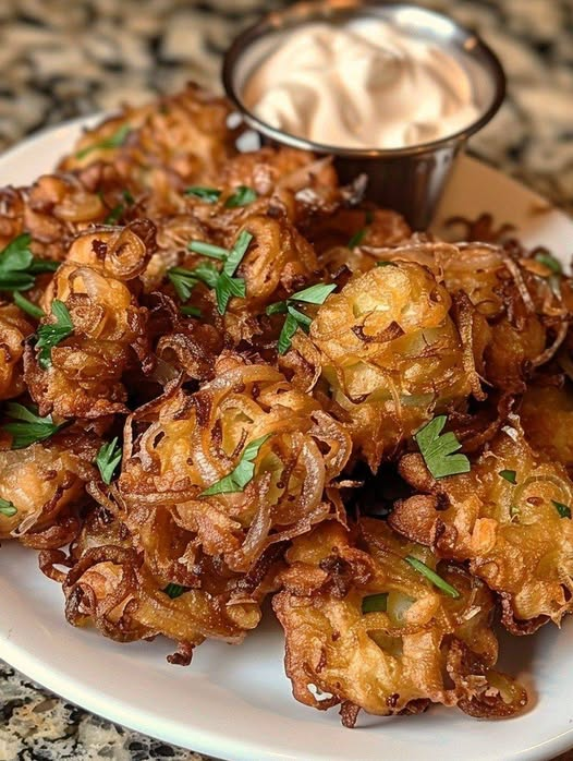 Vegan Amish Onion Fritter