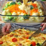 Baked Broccoli and Cauliflower Casserole