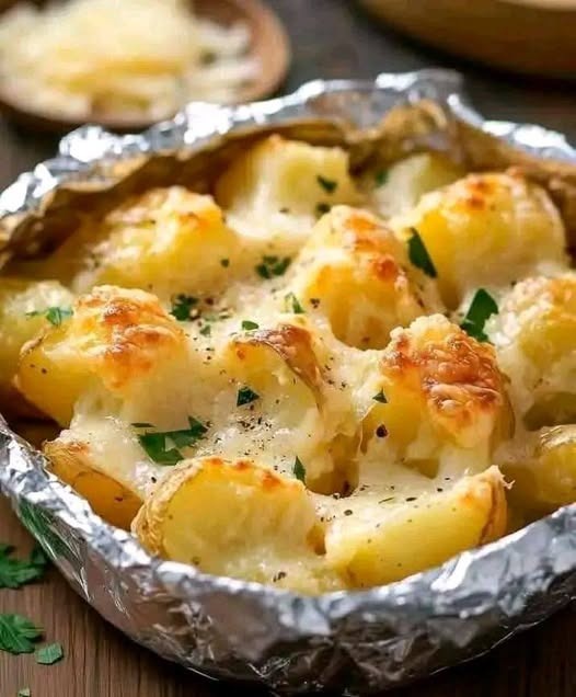 Parmesan Baked Potatoes 1 Parmesan Baked Potatoes