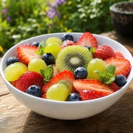 Fresh Berry and Kiwi Fruit Salad