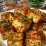 Lemon Garlic Roasted Tofu 🌿✨