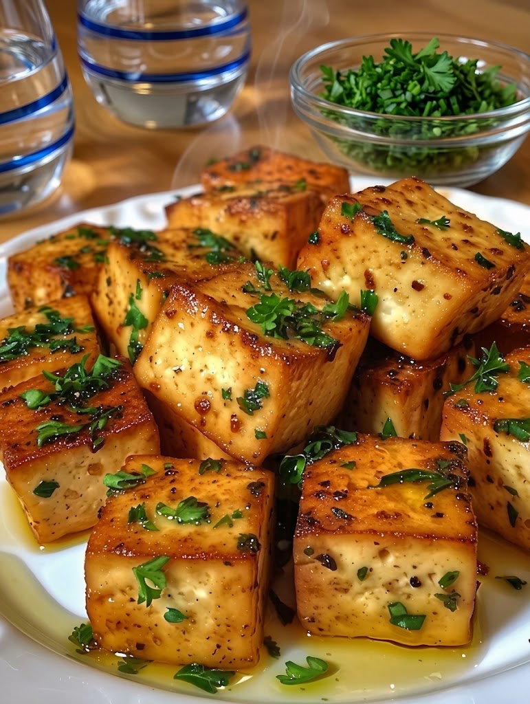 Lemon Garlic Roasted Tofu 🌿✨ 1 Lemon Garlic Roasted Tofu 🌿✨
