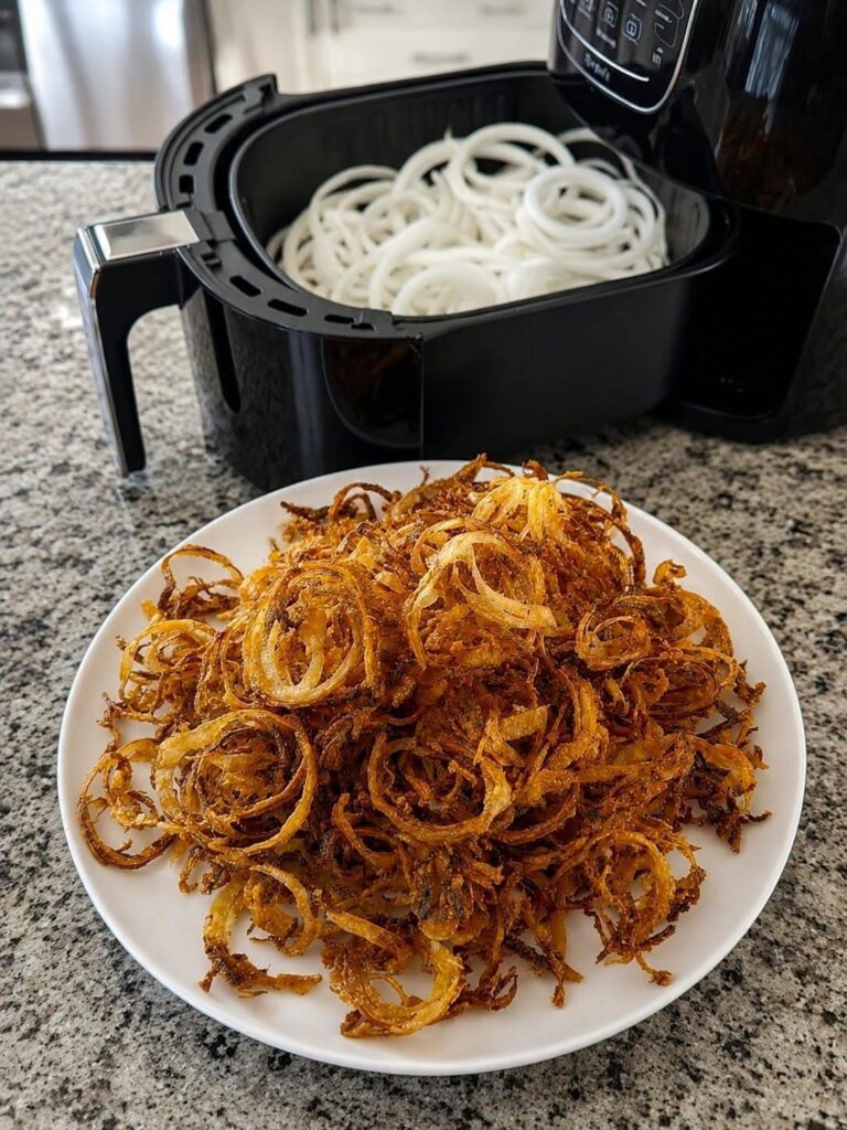 Air Fried Crispy Onion Rings 1 Air Fried Crispy Onion Rings