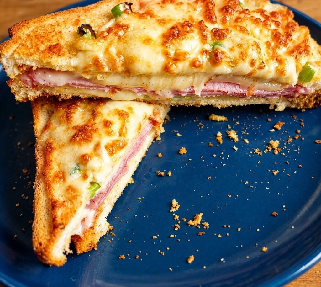 Grilled-Flavored Air Fryer Cheese Sandwich