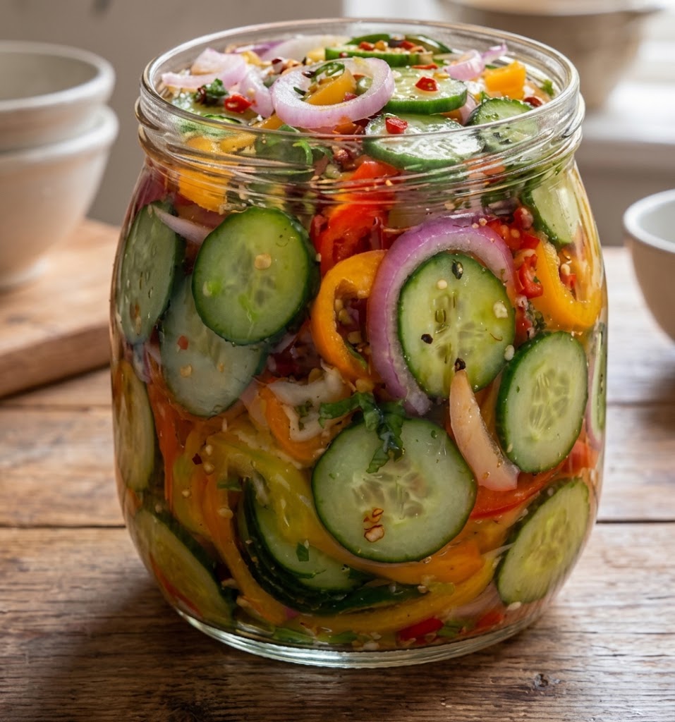 Crisp Pickled Veggie Salad