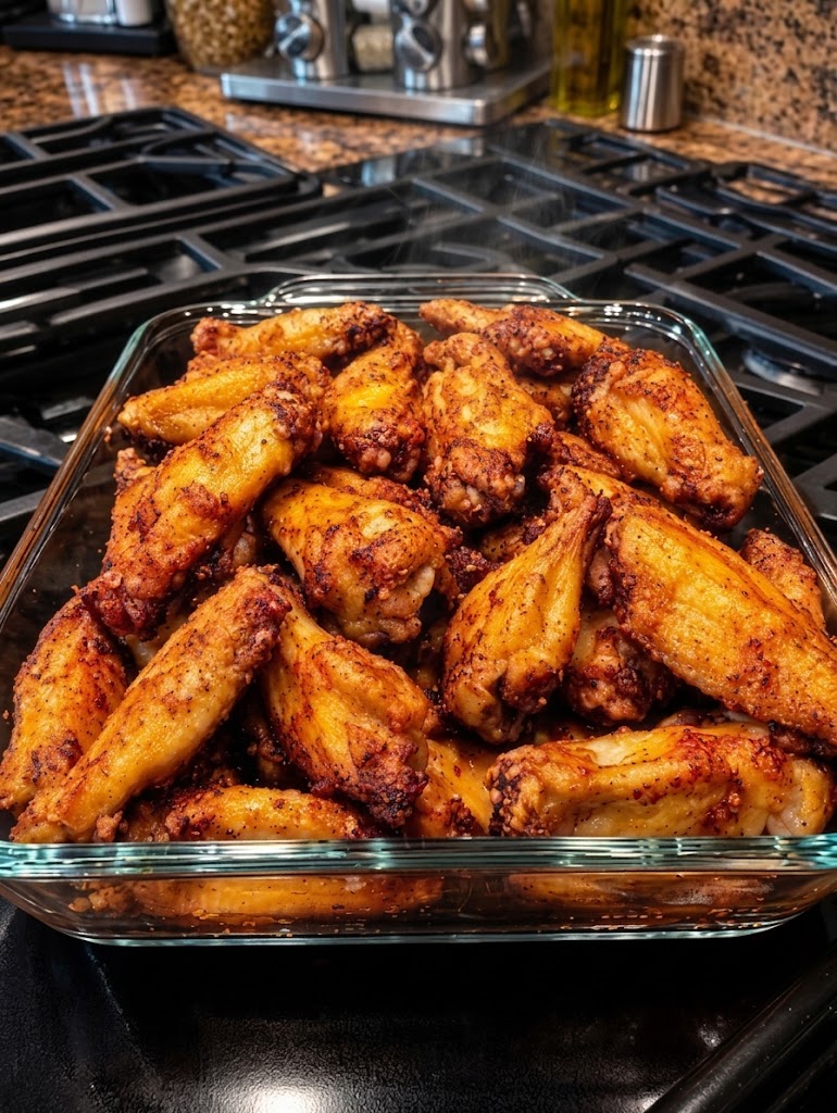 Crispy Baked Seasoned Chicken Wings