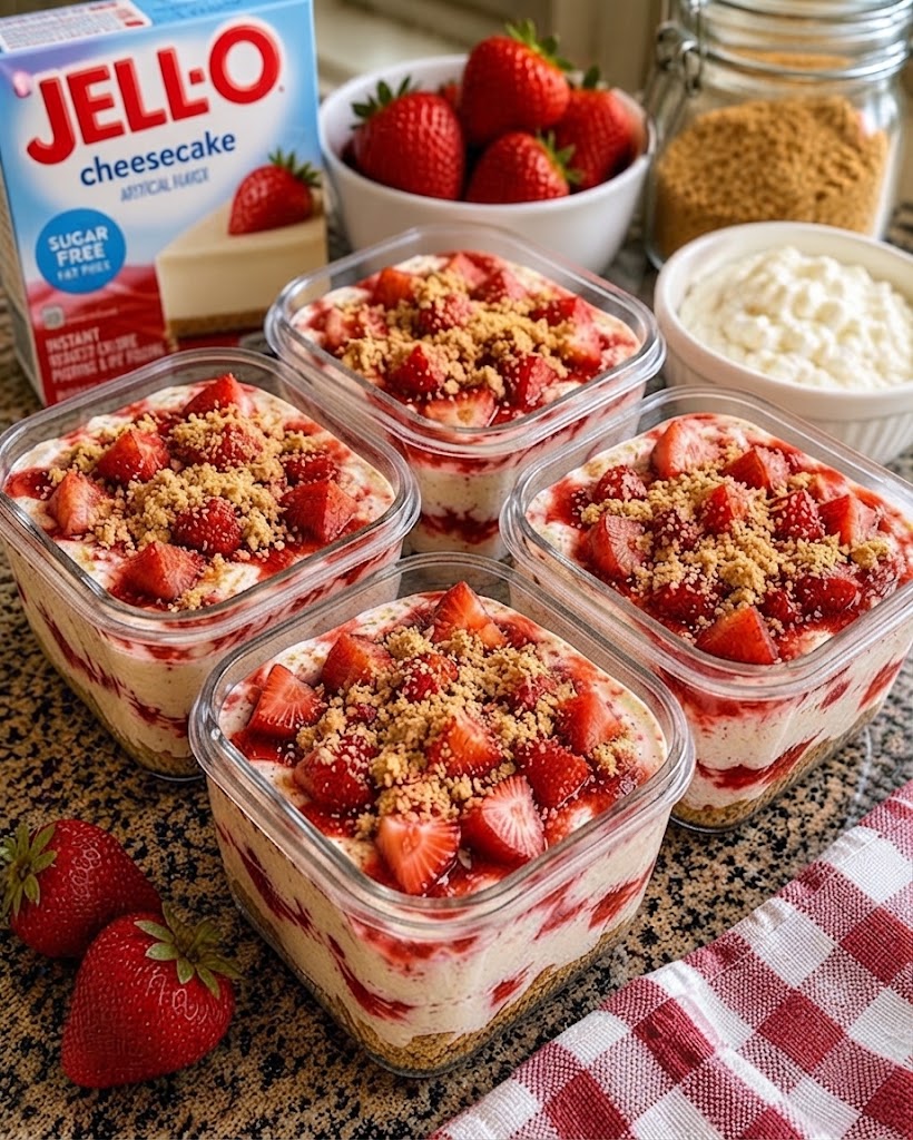 Strawberry Cheesecake Protein Cups