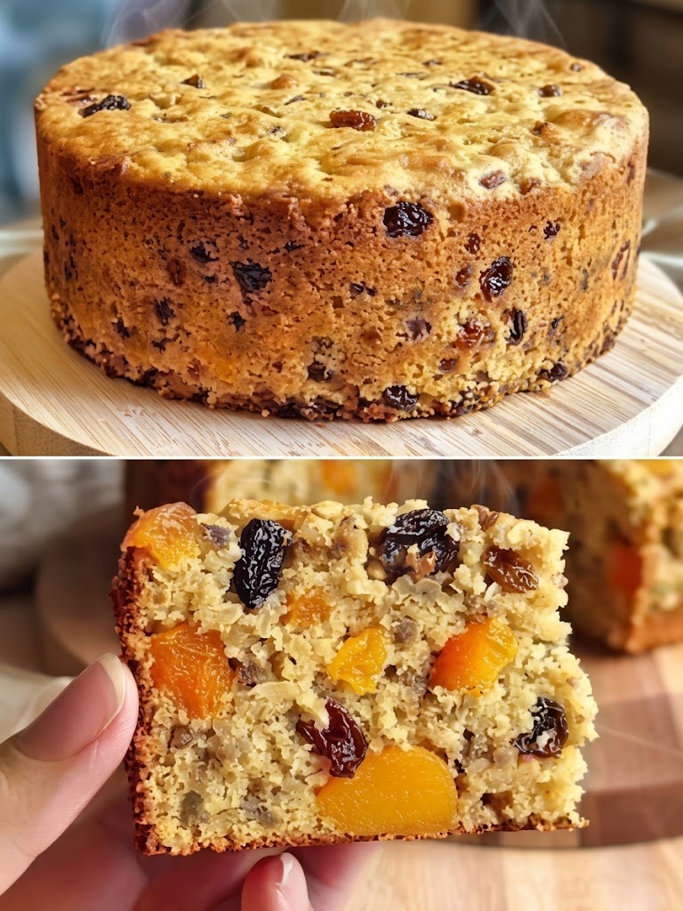 Healthy No-Flour Oatmeal, Apple & Carrot Cake
