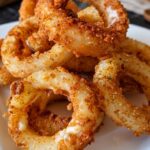 Vegan Cheesy Mozzarella Onion Rings
