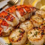 Succulent Garlic Butter Lobster & Scallops with Herbs