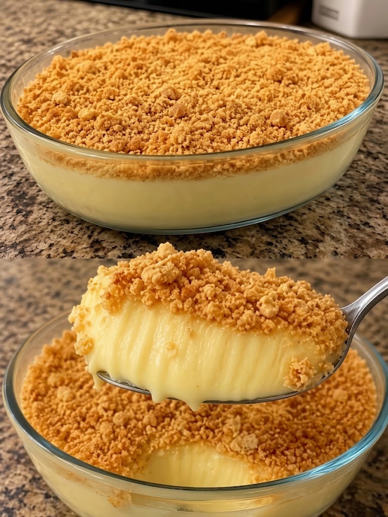 Vegan Vanilla Crumble Pudding 1 Vegan Vanilla Crumble Pudding