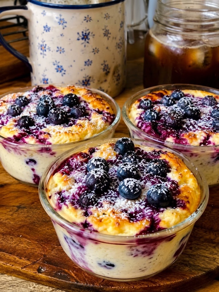 WW Baked Blueberry Cottage Cheese Breakfast Bowls