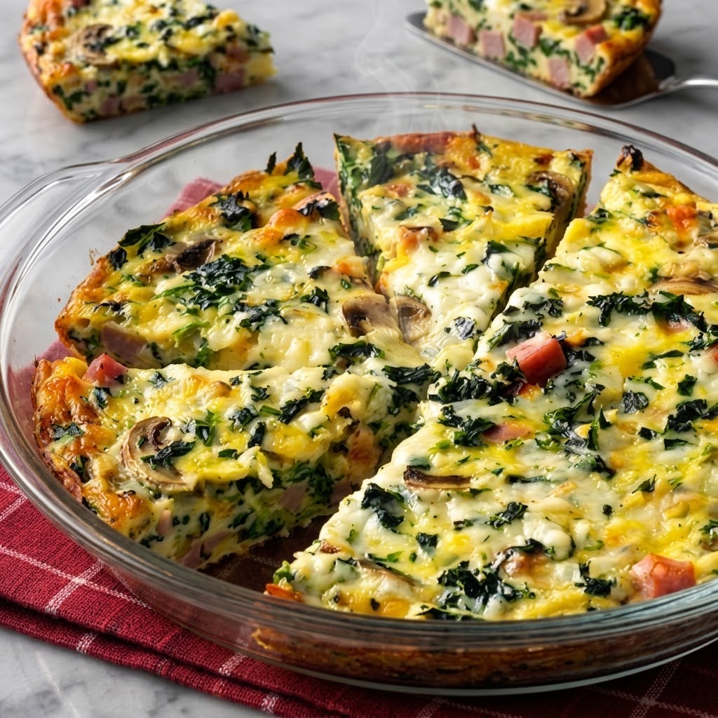 Crustless Spinach Quiche