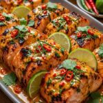 Honey Garlic Dijon Glazed Salmon