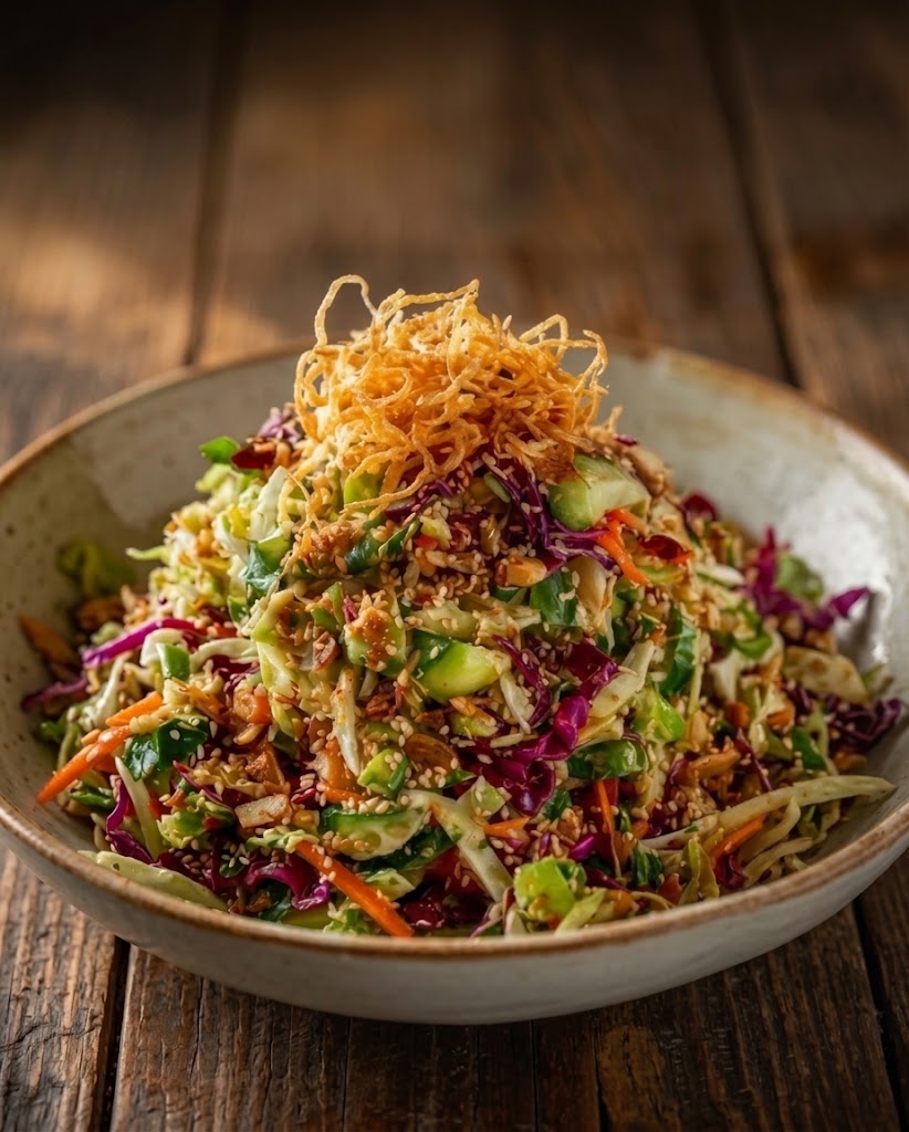 High-Protein Crunchy Asian Chicken Salad 1 High-Protein Crunchy Asian Chicken Salad