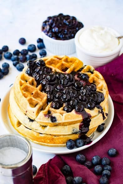 Blueberry Waffles
