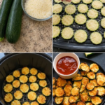 Air Fryer 2 Ingredient Parmesan Zucchini Crisps