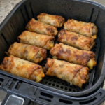 Air Fryer Cheeseburger Egg Rolls