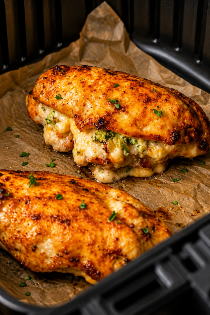 Broccoli and Cheese Stuffed Chicken Breasts