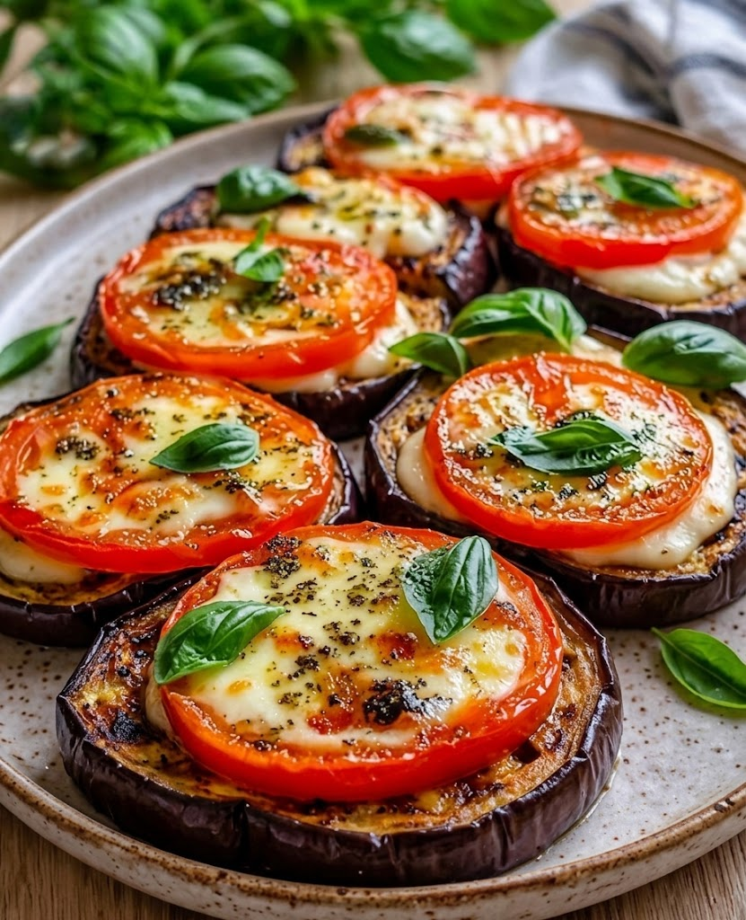 High-Protein Eggplant Caprese Stacks 1 High-Protein Eggplant Caprese Stacks