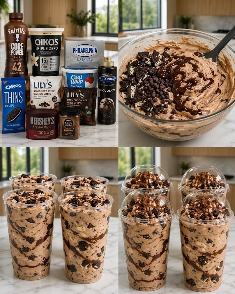 High-Protein Mocha Cookies & Cream Fluff Parfait ☕🍪 1 High-Protein Mocha Cookies & Cream Fluff Parfait ☕🍪