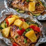 Teriyaki Chicken and Pineapple Foil Packets