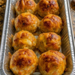 Cheesy Baked Meatballs
