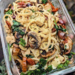 Super Quick Linguine with Mushrooms